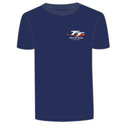 262 NAVY LHB LOGO  T-SHIRT MILEAGE BACK